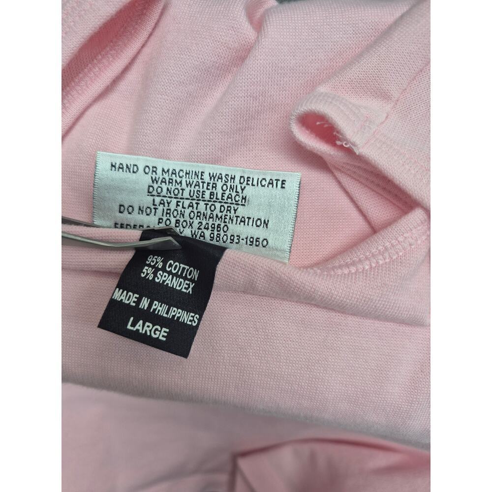 Christine Alexander Cotton/Spandex Pink Denim Jacket + Tank Rhinestones L - Picture 8 of 10